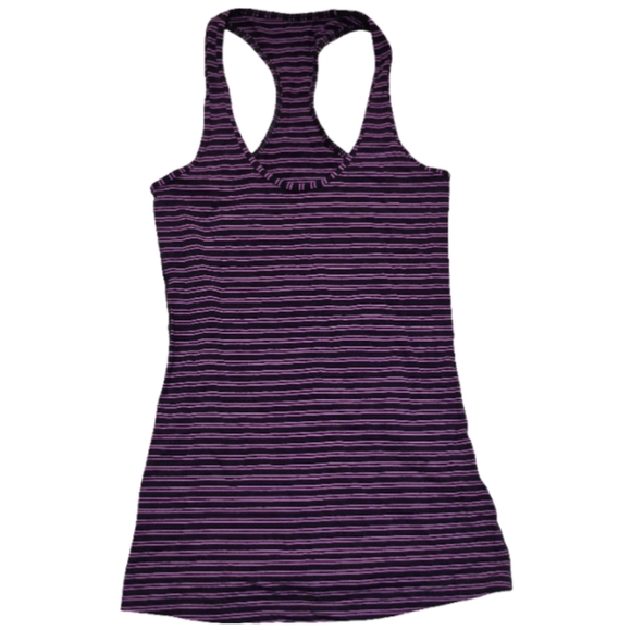 Lululemon Cool Racerback
 Double Trouble Stripe Ultra Violet Black Grape - Picture 4 of 8